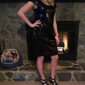 Black Sequined party dress